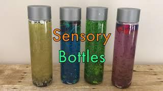 DIY Sensory Bottles | I SPY Sensory Bottles | Calm Sensory Bottles | eva dc