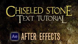 Lord of the Rings Title / Chiseled Stone Text - After Effects Tutorial