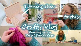 Travel sewing Case, Foliosa shawl and Love Note: Crafty vlog