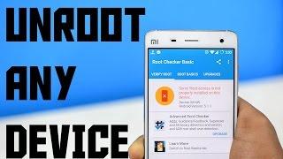 How to Remove Root (Un Root) Any Android Device Without A Computer (2020 WORKS)
