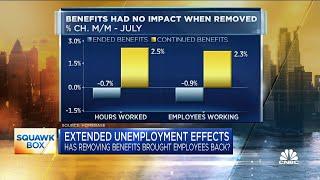 Removing extended unemployment pay had no impact: Study