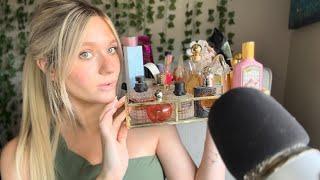 ASMR Delicately Showing You My Perfume Collection (Whisper, Tapping, Scratching, Over- Explaining)