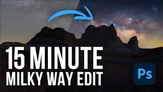 How to Edit Milky Way Photos in Photoshop in 15 MINUTES or Less