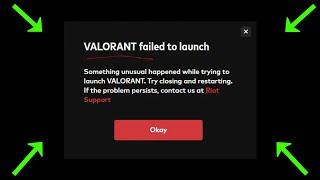 Valorant Failed To Launch - Something Unusual Happened While Trying To Launch Valorant - 2023