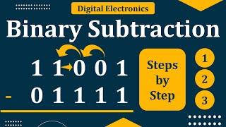 Binary Subtraction | How to do subtraction of binary number | Digital Electronics | Mruduraj