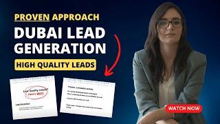 Lead Generation in DUBAI: How To Get High-Quality LEADS