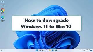 How to downgrade Windows 11 to Windows 10 - After 10 days of upgrading/Using Windows 11