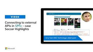 Connecting to external APIs in SPFx – case Soccer Highlights