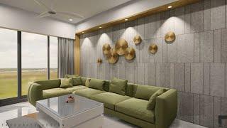 3BHK Affordable Interior Design in Ahmedabad | Ryhtham Apartments  | Favourite Design.