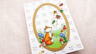 Dreamy Fall Card | Jane's Doodles Sleepy Fox