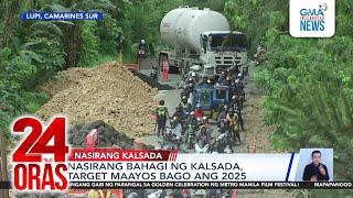 Traffic sa Andaya Highway, mabigat pa rin dahil sa nasirang daan bunsod ng pag-ulan | 24 Oras