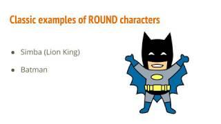 What is the difference between a FLAT and ROUND character?