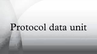 Protocol data unit