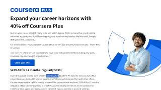 Coursera Plus Annual Subscription has $150 OFF [Update]