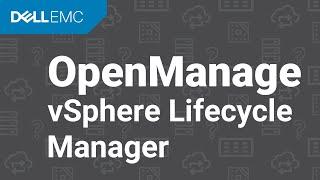 Dell EMC OMIVV as a hardware support manager in vSphere Lifecycle Manager