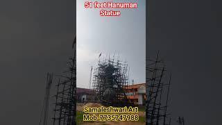 How to Make Hanuman Sculpture | 51 feet Concrete Hanuman Statue in Telo, Jharkhand | #hanumanstatue