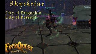 Everquest Project 1999 (P99)  - Necromancer Solo Skyshrine Guide (Part 1) - The City of Resists