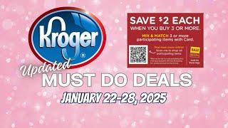 *WOW* Kroger UPDATED Must Do Deals for 1/22-1/28 | Mega Sale, Weekly Digitals, & MORE