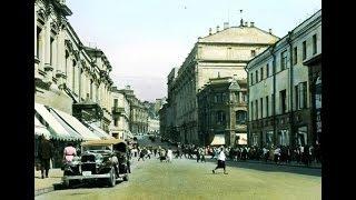 1908 г. Москва. Улица Кузнецкий мост. Кинохроника.