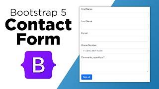 How to build a Responsive Contact Form using Bootstrap 5