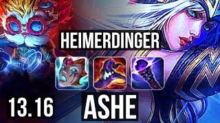 HEIMER & Nami vs ASHE & Rell (ADC) | 9/0/8, 67% winrate, Legendary | EUW Diamond | 13.16