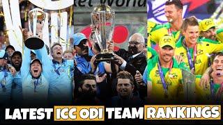 Latest ICC ODI Team Rankings.