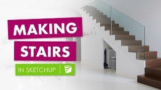 How to Make Stairs in Sketchup (without plugins)