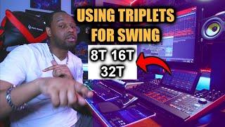 How to Use Triplets to SWING Drums and Samples - MPC X Beat Making - MPC One, MPC Live 2