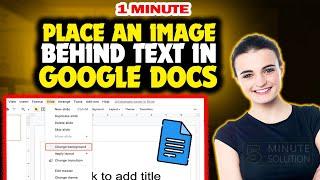 How to place an image behind text in google docs 2024 (Quick & Easy)