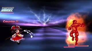 NICK54222 MUGEN: Reimu Hakurei (me) VS Human Torch