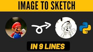 How to convert image to sketch using python | Python projects for beginners | Tech Projects