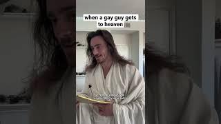 when a gay guy gets to heaven #shorts #comedy #funny