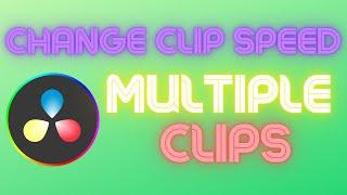 Change Clip Speed of MULTIPLE Clips (Quick Tutorial)