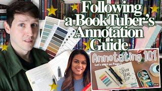 I FOLLOWED A BOOKTUBER'S ANNOTATION GUIDE ft. @sweetteatohightea