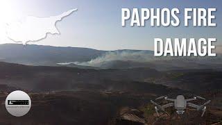 Paphos Fire Damage - June 12th 2024 - Drone Footage