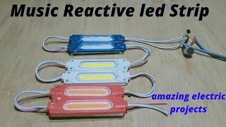 Make Led Strip Music Light Sound Detector _ How to Make music Reactive 12v led Strip Mosfet