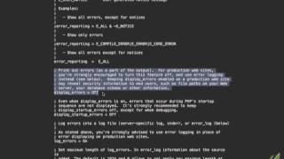 PHP Fundamentals Part 4 - Displaying Errors