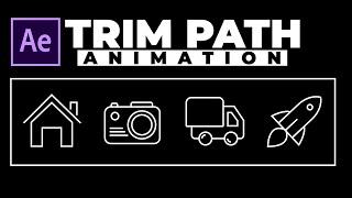Trim Path Animation - After Effects Tutorial