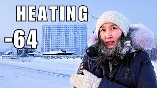 How We Heat Buildings in the Coldest Town on Earth - Yakutsk, Siberia (-64°C| -83°F)