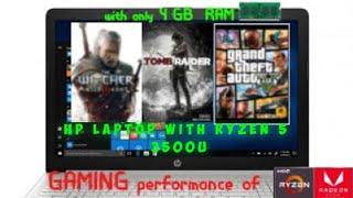 Gaming Performance of hp laptop with Ryzen 5 3500u (4gb ram only)