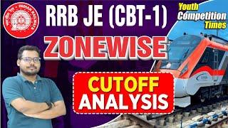 RRB JE 2024 CBT-1 Expected Cut off Zone Wise | इतने पर होगा Qualify | RRB JE Zone Wise Cut off