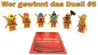 Wer gewinnt das Duell zwischen allen 6 Ninja ? LEGO Ninjago Karten Duell