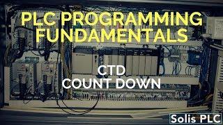 PLC Programming Timers Counters - CTD | Count DOWN Instruction RSLogix Studio 5000