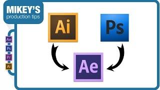 Importing Photoshop and Illustrator files to After Effects