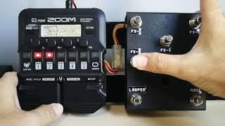 Zoom G1 Four Footswitch Mod