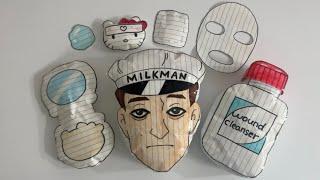 [️Paper diy️] Milkman skincare ASMR‍ | squishy | satisfying | Tutorial | That’s not my neighbor