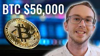 Bitcoin Hits $1 Trillion in Market Value! $56,000 BTC!