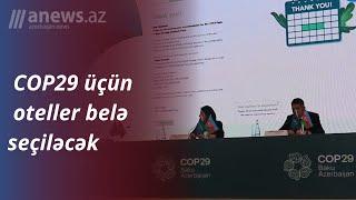 COP29 üçün hansı oteller seçilib? - "Otellər 2 kateqoriya üzrə..."