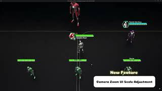 Add New Features: Camera Zoom UI Scale -- RTS Healthbar Actor Component