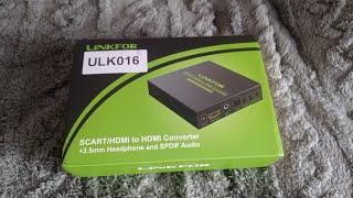 Rozpakowanie konwertera Linkfor Scart RGB do HDMI